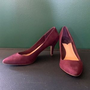Purple Suede Heels